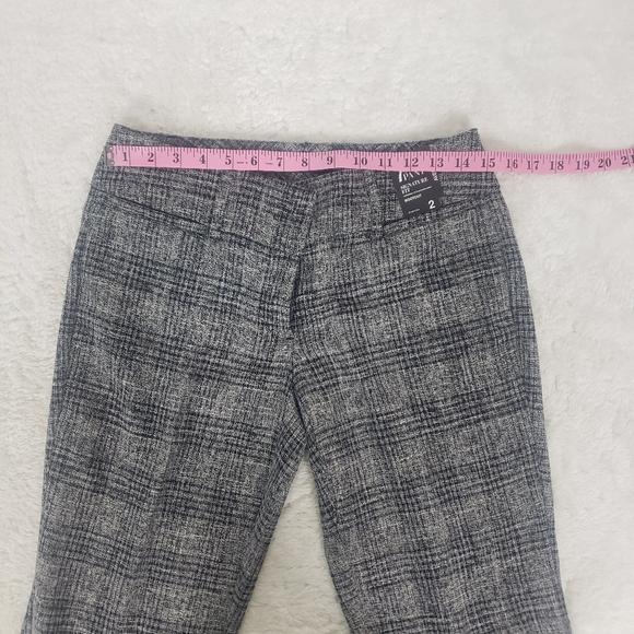 New York & Co. NWT 7th Ave. Pant Signature Fit Bootcut Glen Plaid size 2 Average - Picture 9 of 9